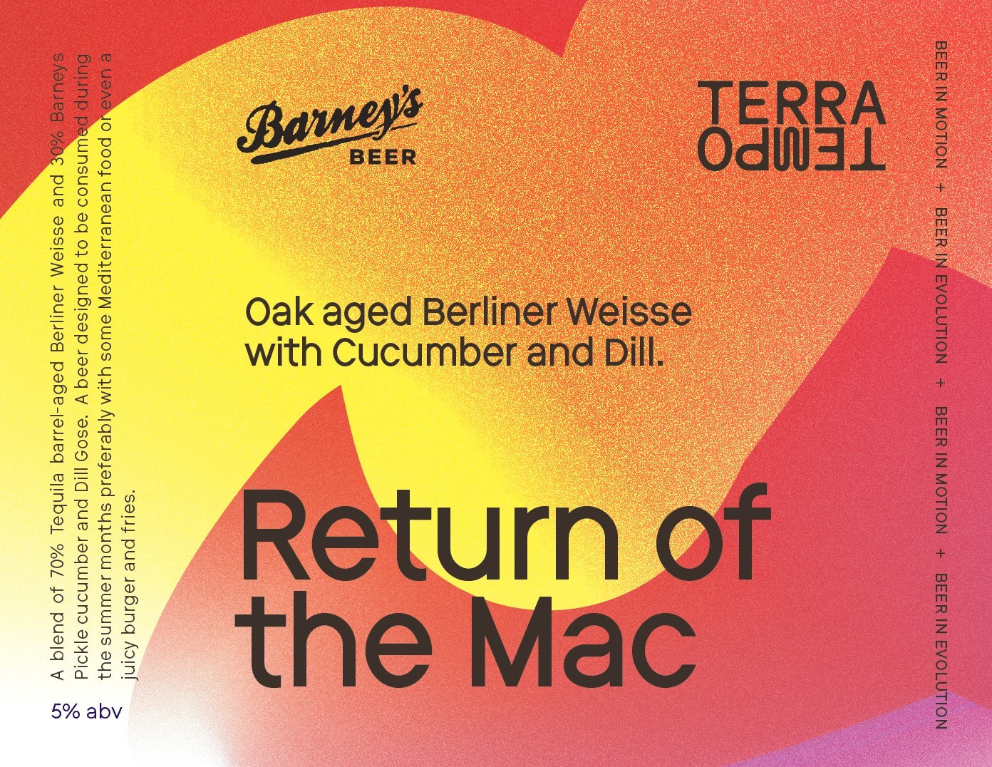 Return of the Mac – Oak aged Berliner Weisse with Cucumber and Dill 5% 750ml