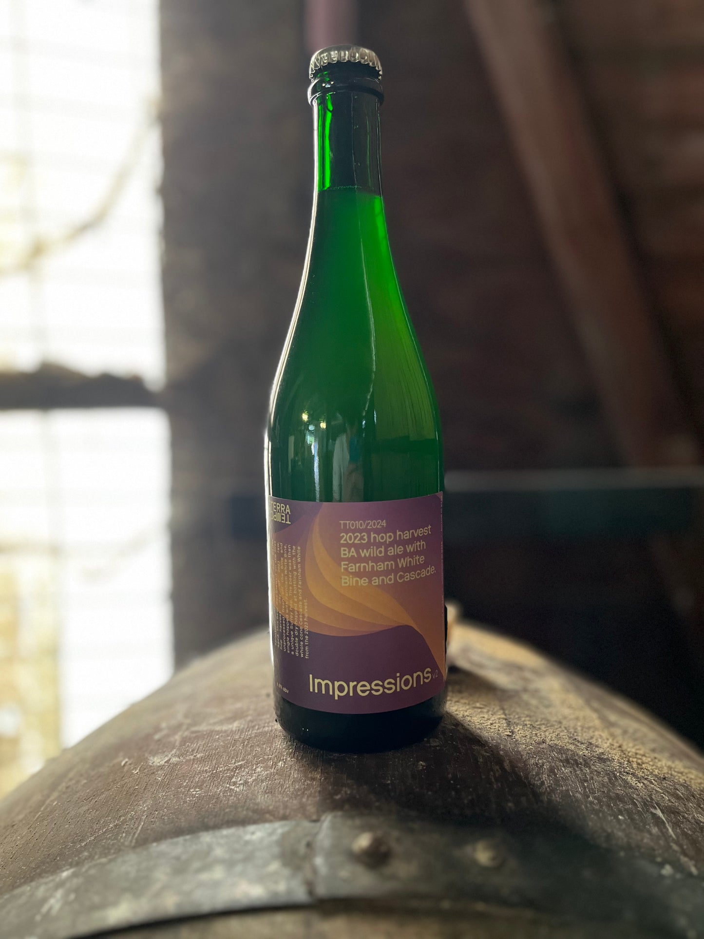 Impressions V2 Farnham White Bine and Cascade wild ale 6.8% 750ml