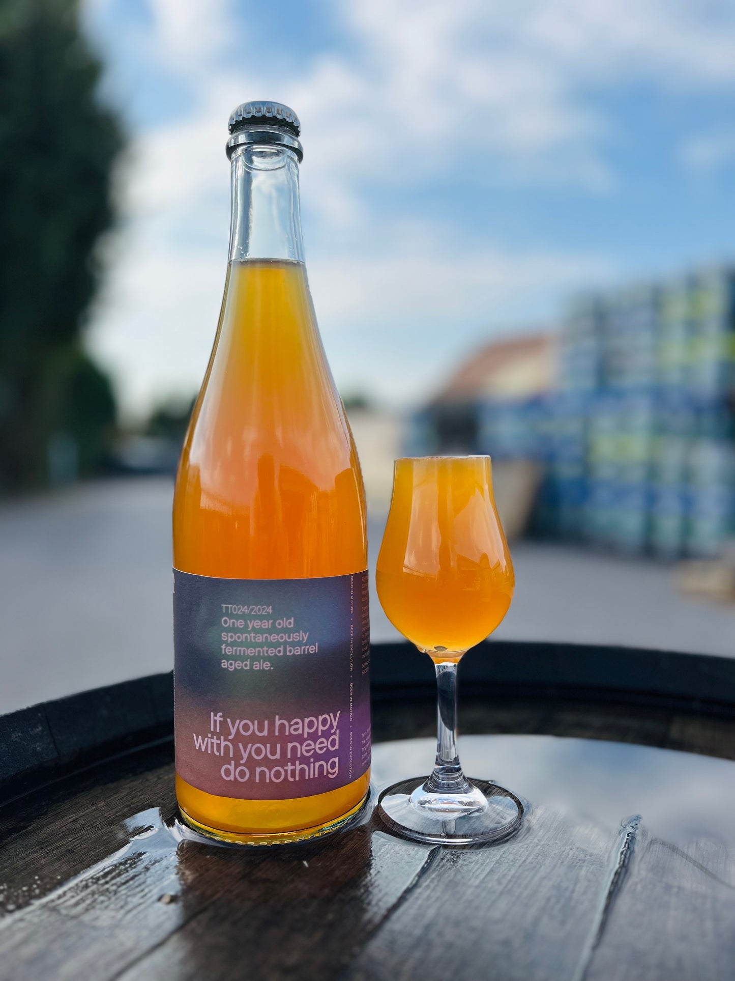 If you happy with you need do nothing 6% - 1-year old Barrel aged spontaneously fermented blended ale 750ml