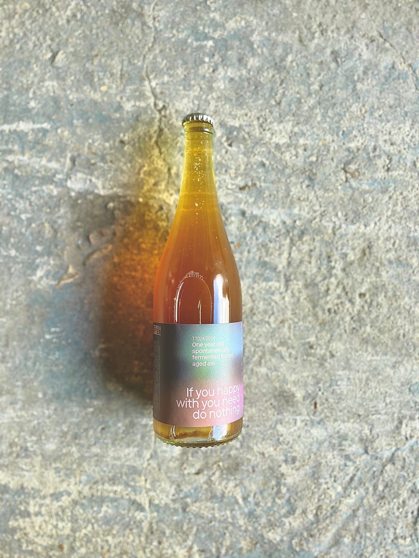 If you happy with you need do nothing 6% - 1-year old Barrel aged spontaneously fermented blended ale 750ml