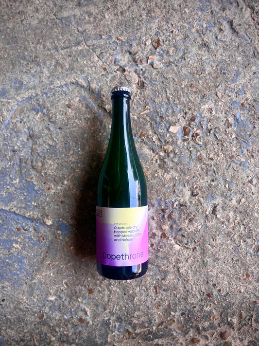 DOPETHRONE Quadruple dry hopped wild IPA with Nelson, Citra, Mosaic 6.8% 750ml